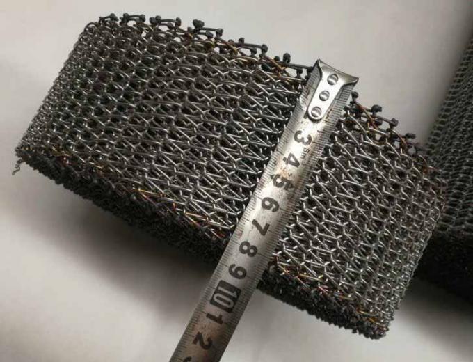 314 310s-Roestvrij staal op hoge temperatuur Spiraalvormig Mesh Conveyor Chain Belt Metal 13