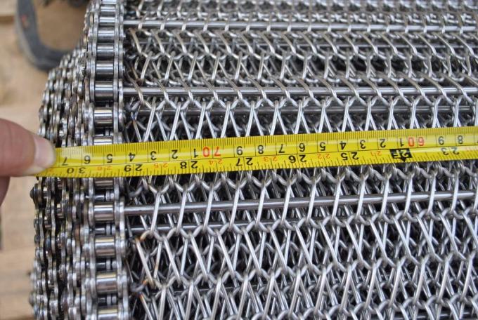 Aangepaste van de het Fruitchocolade van de Corrosieweerstand Gedreven de Transportbandketting 8