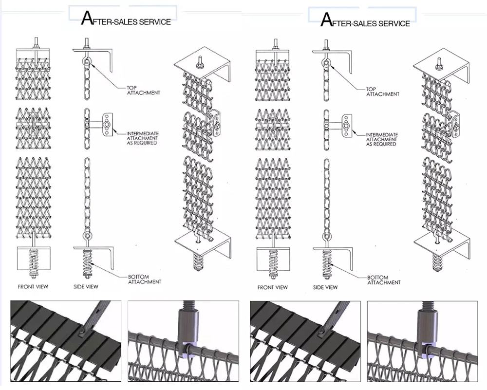 Roestvrij staal 304 Riem van het Weefselmesh wire screen for conveyor van de Voedselrang de Duidelijke Nederlandse 1
